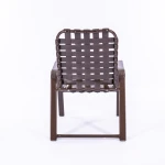 Pool Side Dining Chair - Cross Weave With Arm Chair - Image 5