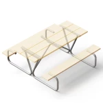 Standard Duty Picnic Table Frame Kit- Frame Only - Bolted 6 ft or 8ft - Image 1