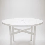 Heavy Duty 42" Aluminum Commercial Patio Table - Punched Top - Image 2