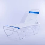 Vinyl Strap Commercial Pool Chaise Lounge - 16 in Height - Image 1