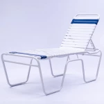 Vinyl Strap Pool Chaise Lounge - 20 in Height - Image 1