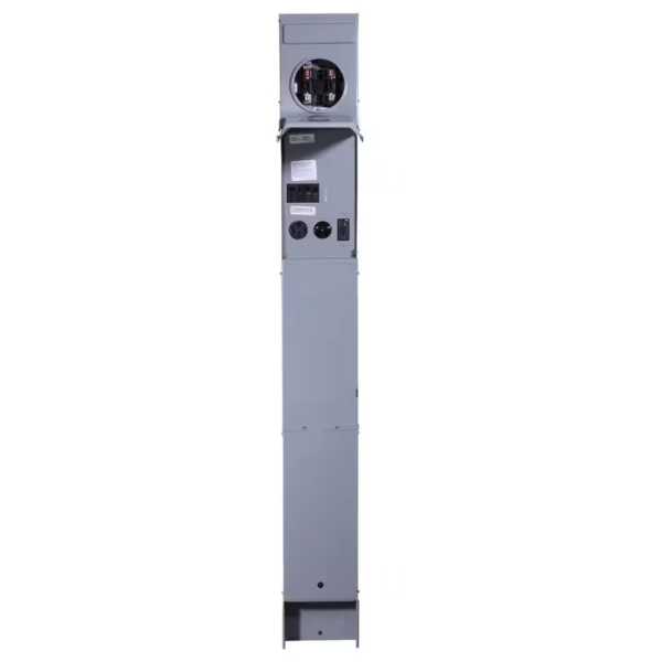 R075cp6010 Metered RV Earth Burial Pedestal with 50 Amp and 30 Amp RV Receptacles and 20 Amp GFCI Receptacle1 - Outdoorsiness.com