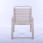 Pool Side Dining Chair, Wide Frame - Vinyl Strap With Comfort Arm - Image 3