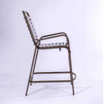 Strap Aluminum Pool Balcony Chair With Arms - Image 2