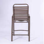 Strap Aluminum Pool Balcony Chair With Arms - Image 3