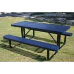 Rectangle Portable Picnic Table – Punched Steel