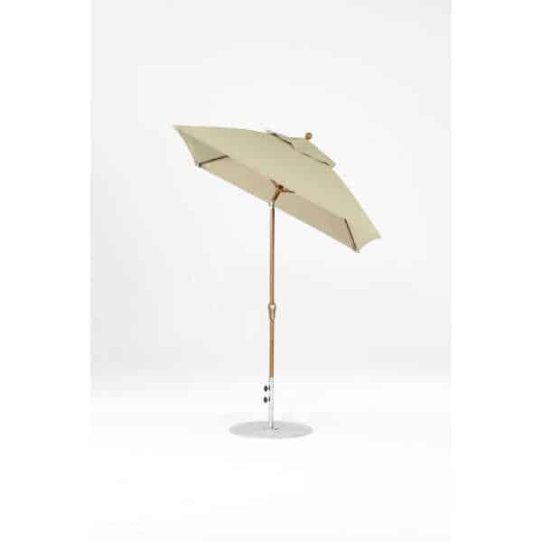 Frankford Monterey 6.5 ft Market Umbrella Fiberglass - Crank Auto Tilt - Square