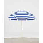 Frankford Emerald Coast Ash Wood 7.5 Foot Wide Octagon Manual Lift Beach Umbrella