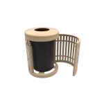 32 Gallon Side Opening Trash Receptacle