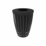 MyTCoat 32 Gallon Coned Trash Receptacle with Lid