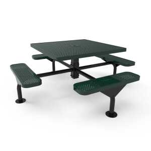 Nexus Square Picnic Table - Punched Steel