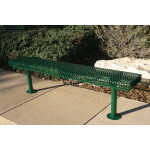 4ft Bench without Back – Rolled Edges – Expanded Metal