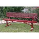Traditional Park Bench With Back – Diamond Pattern