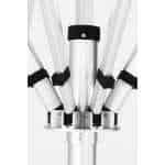 Frankford Nova Giant Center Aluminum Matte Silver 16 Foot Wide Octagon Telescoping Crank Umbrella