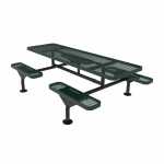 Nexus Rectangle Frame 8ft Picnic Table- Expanded Metal