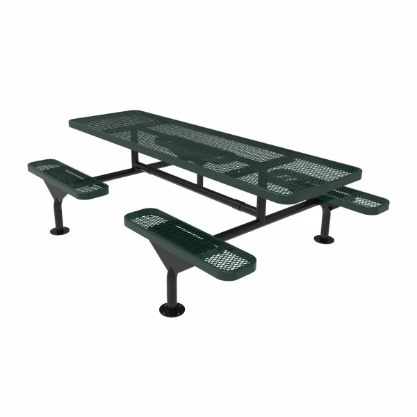 Nexus Rectangle Frame 8ft Picnic Table- Expanded Metal Nexus Rectangle Frame 8ft Picnic Table- Expanded Metal