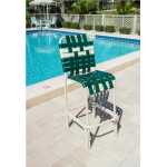 Basket Weave - Strap Aluminum Bar Stool Chair