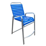 Strap Aluminum Balcony Chair With Arms