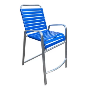 Strap Aluminum Balcony Chair With Arms