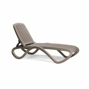 Nardi Adjustable TROPICO Resin Chaise Lounge with Arms - Pool Chaise