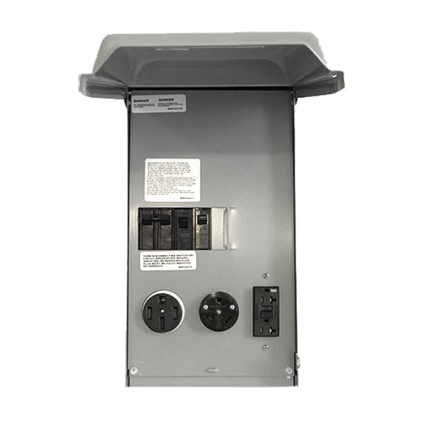 50/30/20 GFCI Unmetered surface box U075CTL010 -Loop Lug