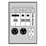 50/30/20 GFCI Unmetered surface box U075CTL010 -Loop Lug