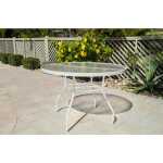 Acrylic Round 36″ Outdoor Table – Round Tubing