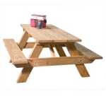 Traditional 6ft Wooden Picnic Table 