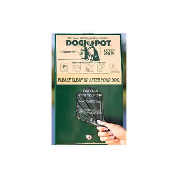Aluminum Header Pak DOGIPOT® Junior Bag Dispenser (#1002HP-4)