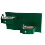 Bi-Level Square Stainless Steel Wall Mounted Drinking Fountain