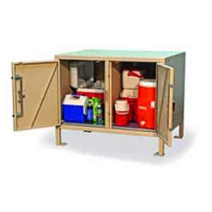 Bear Resistant Food Locker - Two Compartments - BPFL-D-30
