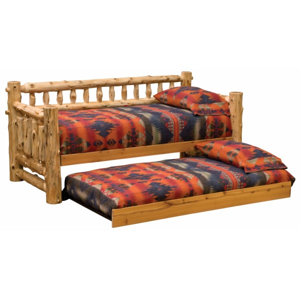 Fireside Cedar Daybed - Natural Cedar - With Trundle - Outdoorsiness.com Fireside Cedar Daybed - Natural Cedar - With Trundle