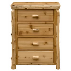 Fireside Cedar Four Drawer Chest - Rustic Dresser