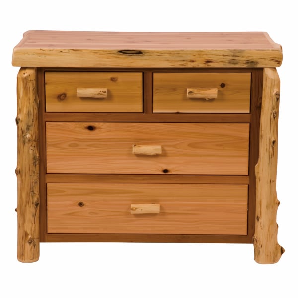 Fireside Cedar Four Drawer Chest - Rustic Dresser - Outdoorsiness.com Fireside Cedar Four Drawer Chest - Rustic Dresser