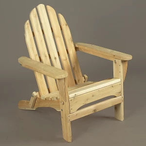 Cedar Log Folding Adirondack Chair