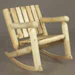 Cedar Log Low Back – Patio Rocking Chair