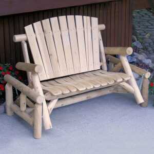 Cedar Log Porch or Patio Glider