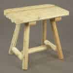 Cedar Log Side Table