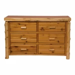 Fireside Cedar Six Drawer Chest – Rustic Dresser