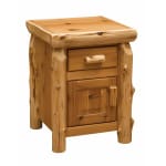 Fireside Cedar Enclosed Nightstand – Rustic Furniture