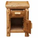 Fireside Cedar Enclosed Nightstand – Rustic Furniture