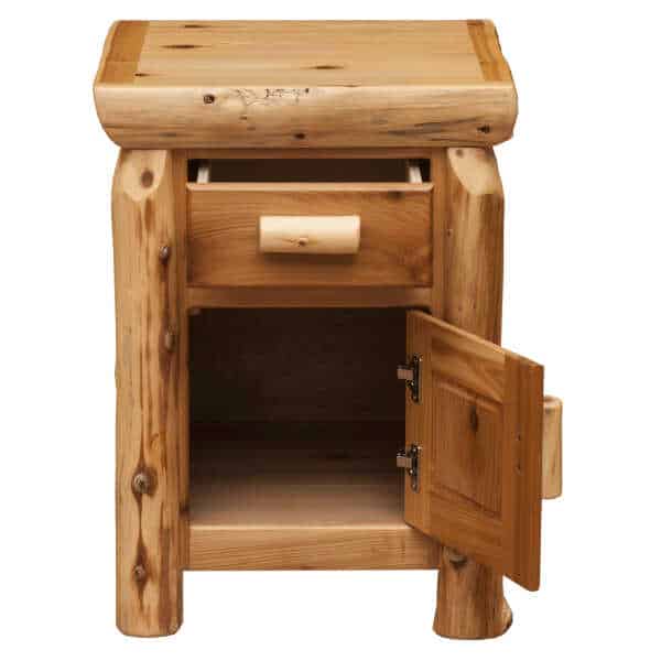 Fireside Cedar Enclosed Nightstand - Rustic Furniture - Outdoorsiness.com Fireside Cedar Enclosed Nightstand - Rustic Furniture