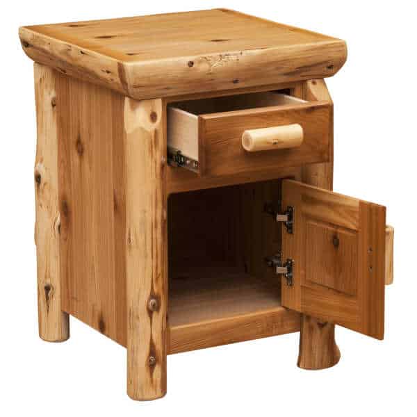 Fireside Cedar Enclosed Nightstand - Rustic Furniture - Outdoorsiness.com Fireside Cedar Enclosed Nightstand - Rustic Furniture