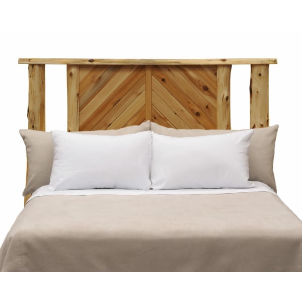 Chevron Cedar Bed - California King - Natural Cedar - Fireside Lodge - Outdoorsiness.com Chevron Cedar Bed - California King - Natural Cedar - Fireside Lodge