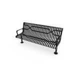Steel Ribbed Classic Park Bench