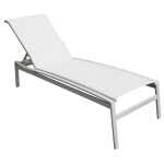 South Beach Sling Modern Chaise Lounge - 16 in Height