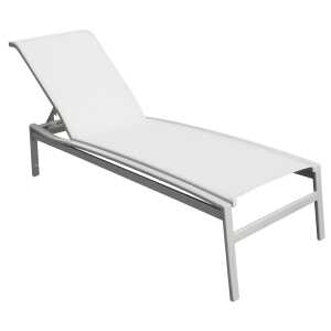 South Beach Sling Modern Chaise Lounge - 16 in Height