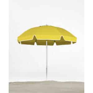 Frankford Avalon Fiberglass Beach 7.5 Foot Wide Octagon Manual Lift Umbrella