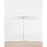 Frankford Avalon Fiberglass Beach 7.5 Foot Wide Octagon Manual Lift Umbrella