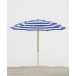 Frankford Avalon Fiberglass Beach 7.5 Foot Wide Octagon Manual Lift Umbrella